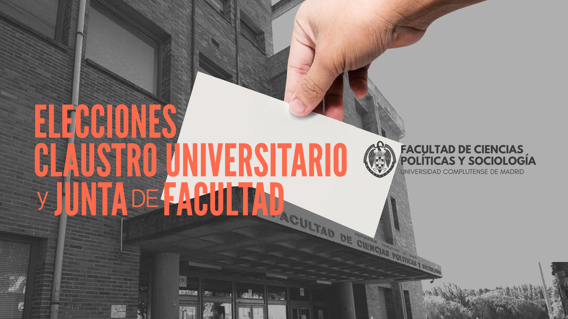 Elecciones a Claustro Universitario y Junta de Facultad 2026